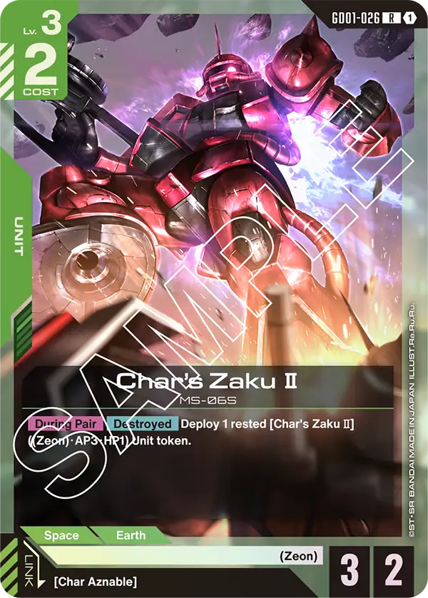 Char's Zaku Ⅱ GD01-026