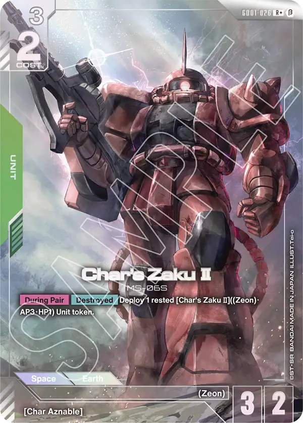 Char's Zaku Ⅱ GD01-026