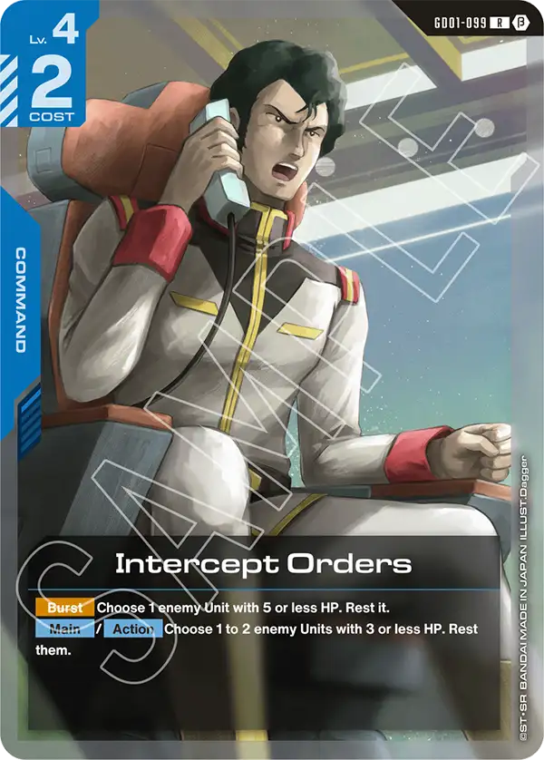 Intercept Orders GD01-099