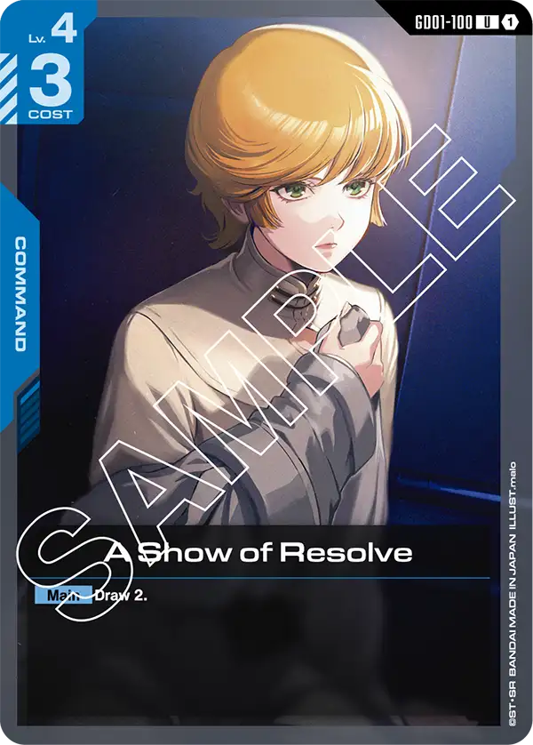 A Show of Resolve GD01-100