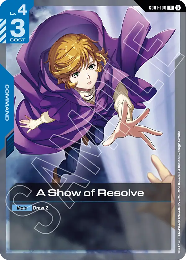 A Show of Resolve GD01-100