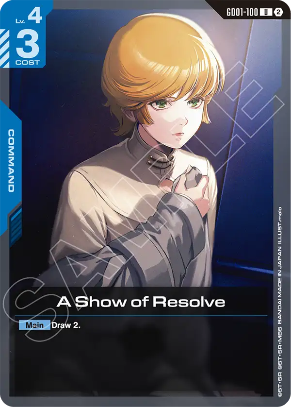 A Show of Resolve GD01-100