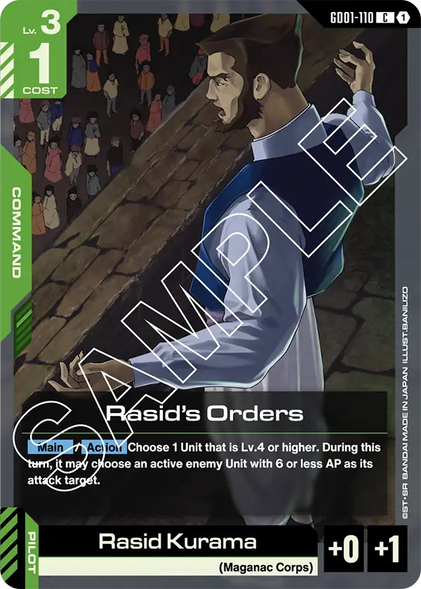 Rasid's Orders GD01-110