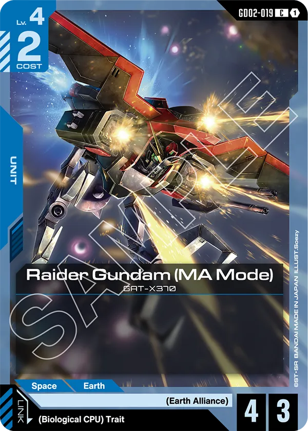Raider Gundam (MA Mode) GD02-019
