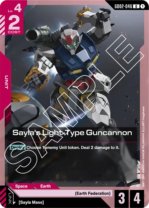 Sayla's Light-Type Guncannon GD02-046