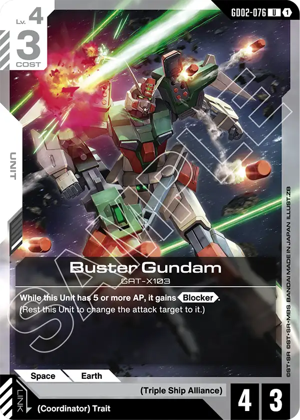 Buster Gundam GD02-076