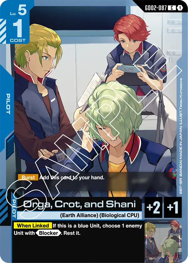 Orga, Crot, and Shani GD02-087