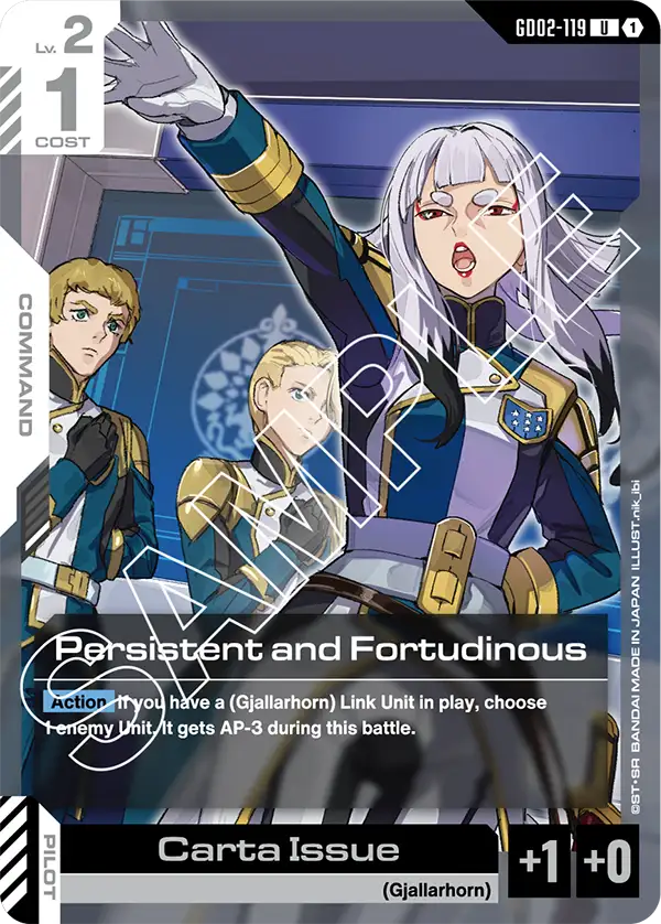 Persistent and Fortudinous GD02-119