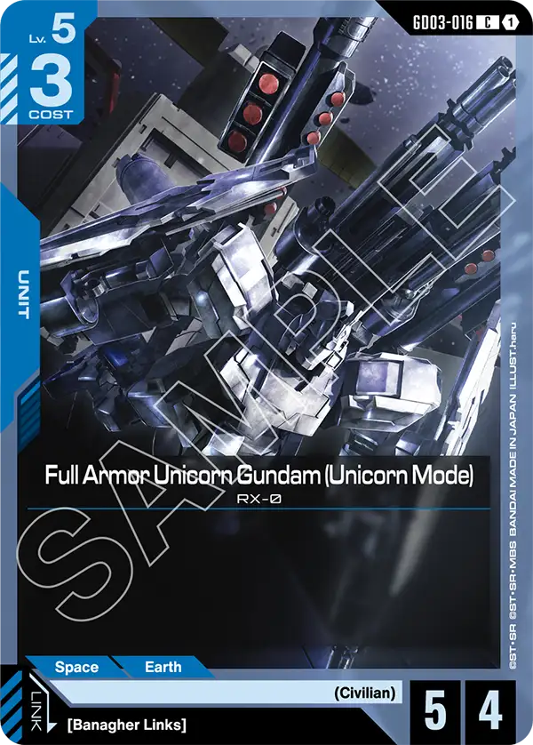 Full Armor Unicorn Gundam (Unicorn Mode) GD03-016
