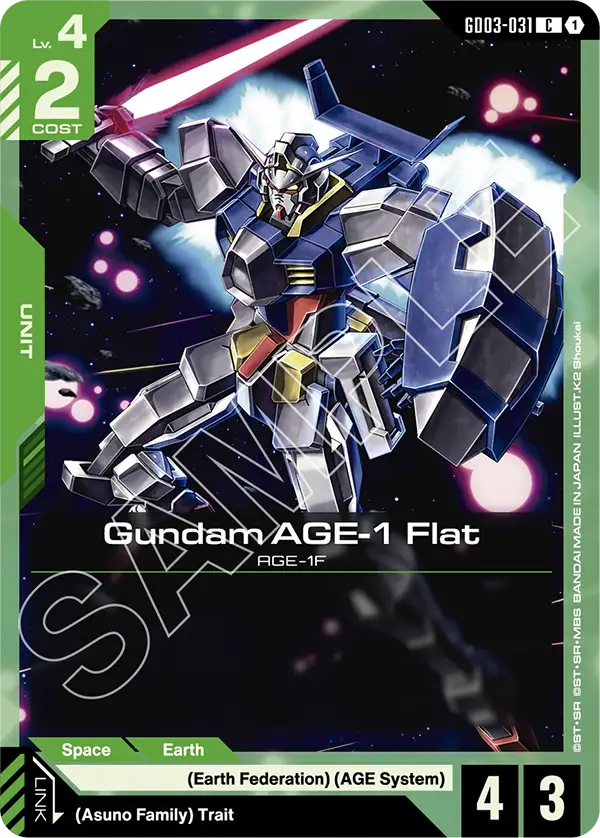 Gundam AGE-1 Flat GD03-031