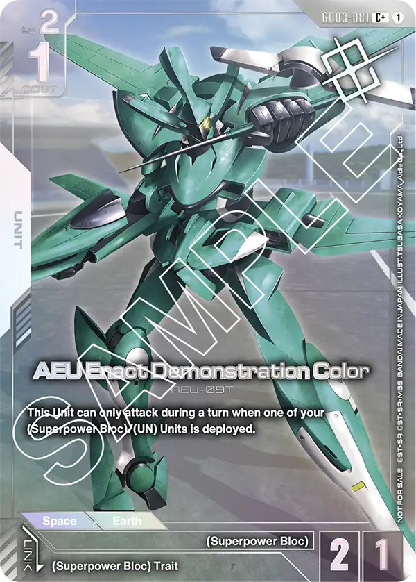 AEU Enact Demonstration Color GD03-081