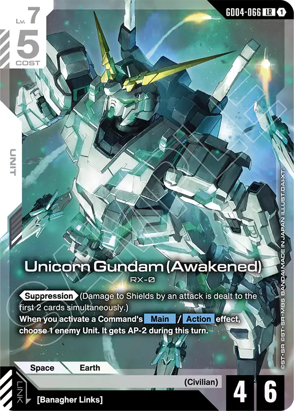 Unicorn Gundam (Awakened) GD04-066