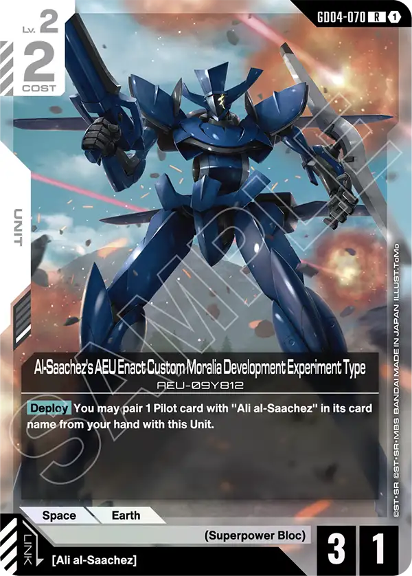 Al-Saachez's AEU Enact Custom Moralia Development Experiment Type GD04-070