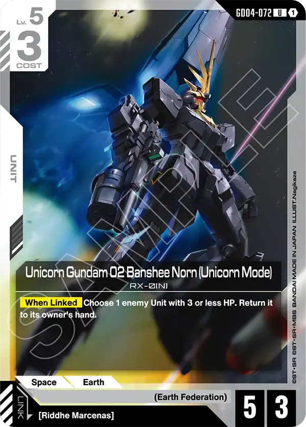 Unicorn Gundam 02 Banshee Norn (Unicorn Mode) GD04-072