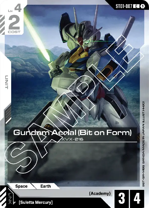 Gundam Aerial (Bit on Form) ST01-007