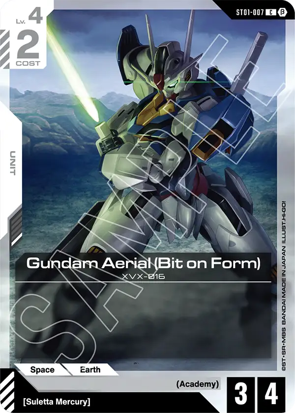 Gundam Aerial (Bit on Form) ST01-007