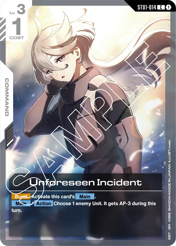 Unforeseen Incident ST01-014