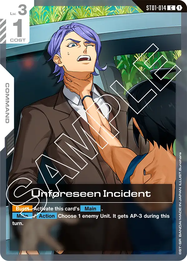 Unforeseen Incident ST01-014