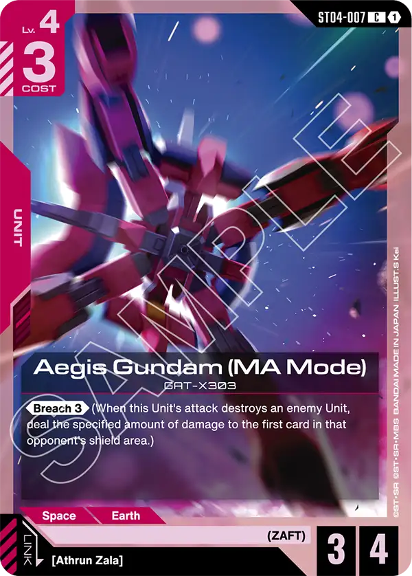Aegis Gundam (MA Mode) ST04-007