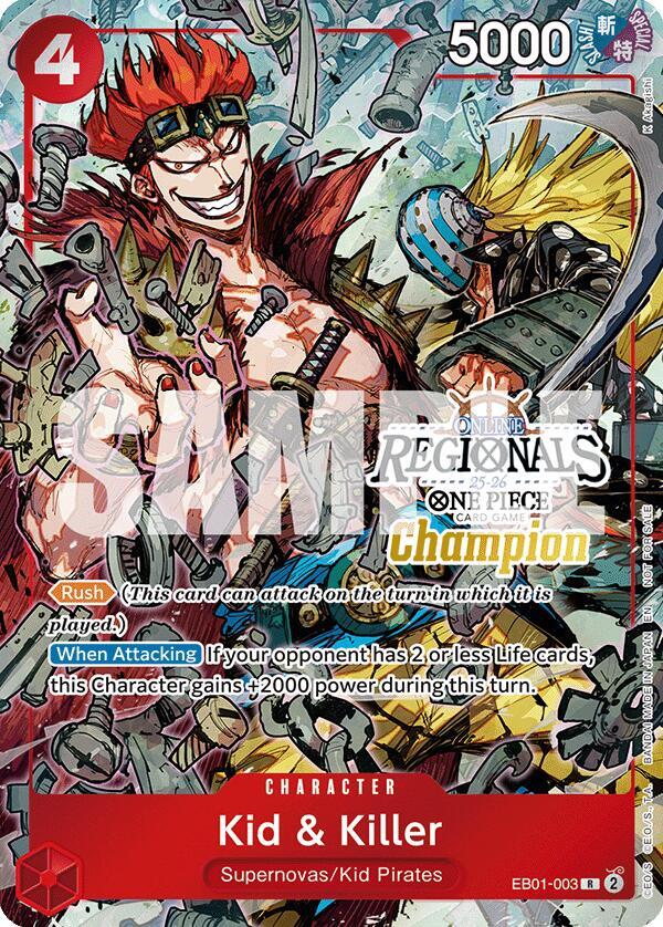 Kid & Killer (Online Regional Champion Card Set 2025 Vol.2) EB01-003