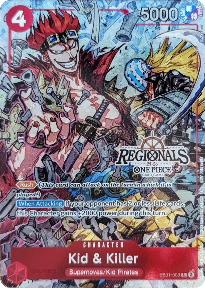 Kid & Killer (CS 25-26 Regionals Textured Chase Promo) EB01-003