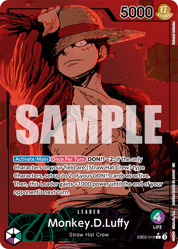 Monkey.D.Luffy (010) (Alternate Art) EB02-010