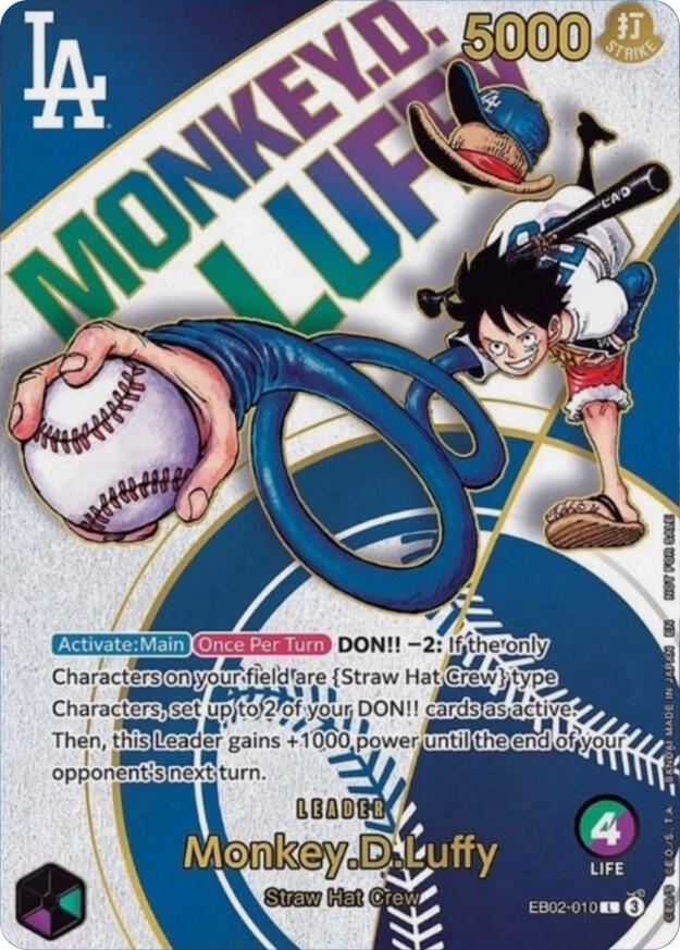 Monkey.D.Luffy (010) (Dodgers x ONE PIECE) EB02-010