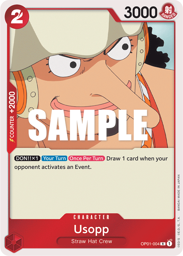 Usopp - OP01-004 (Treasure Cup) OP01-004