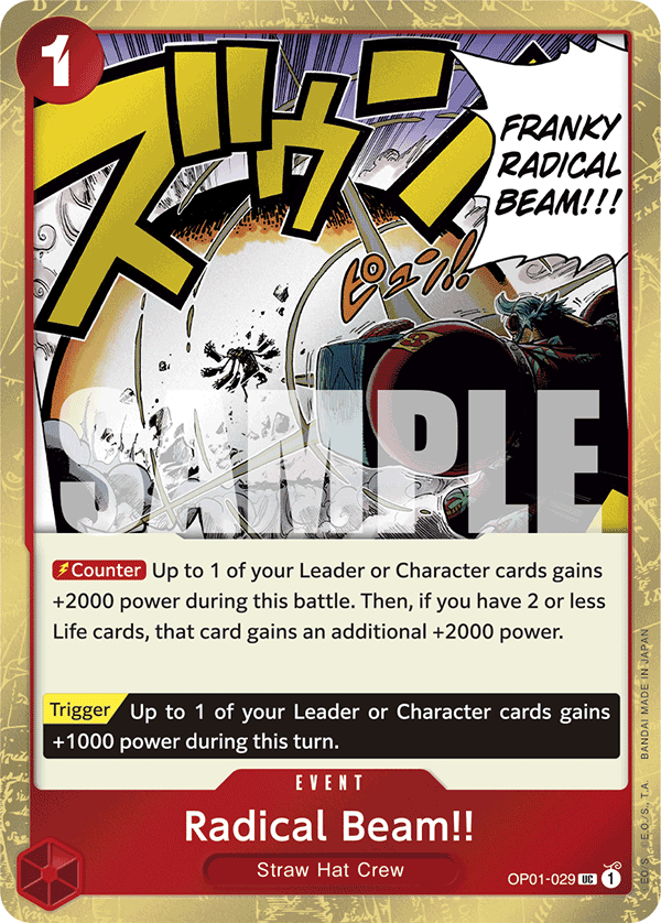Radical Beam!! (Jolly Roger Foil) OP01-029