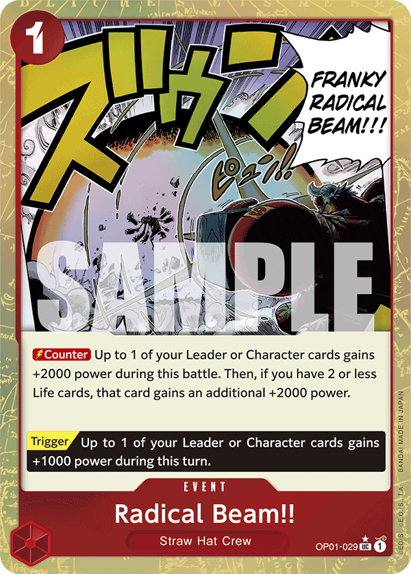 Radical Beam!! (Textured Foil) OP01-029