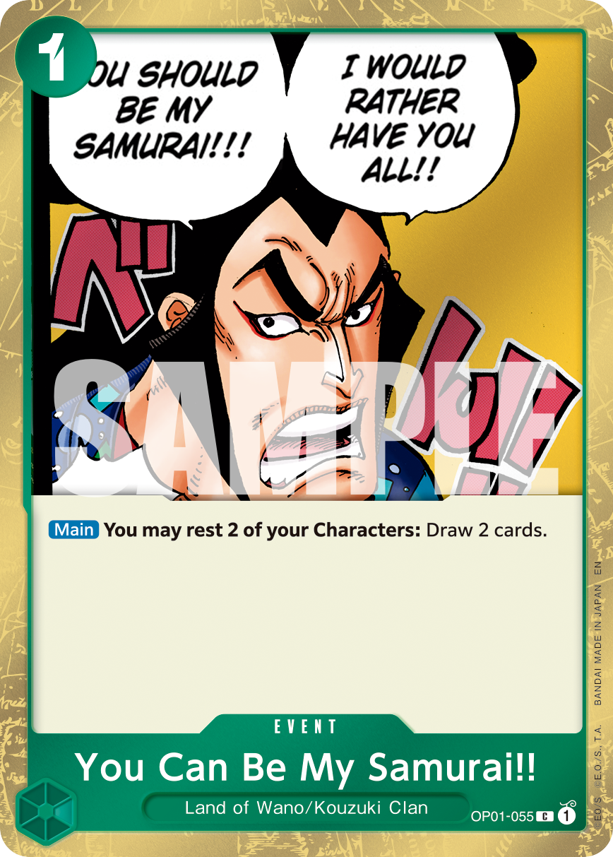You Can Be My Samurai!! (Pirate Foil) OP01-055