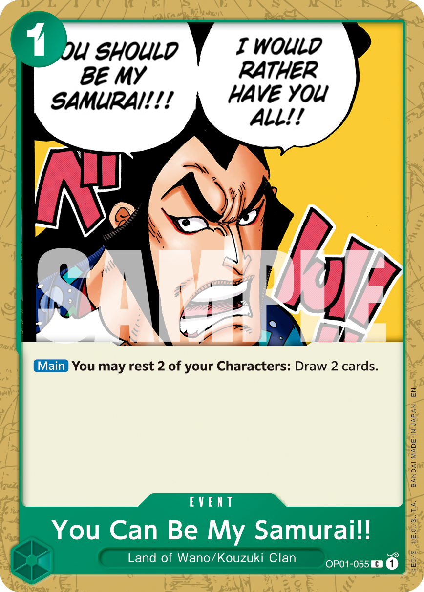 You Can Be My Samurai!! (Reprint) OP01-055