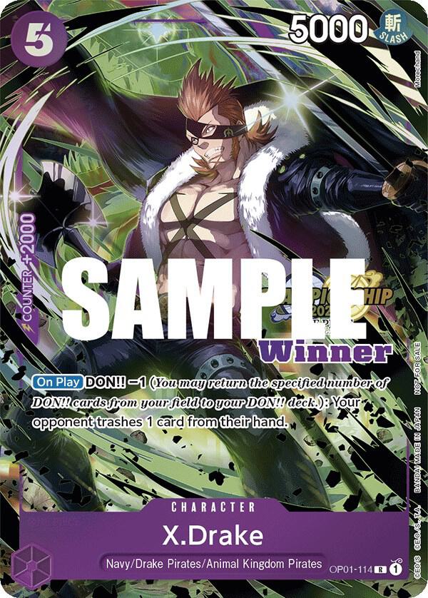 X.Drake (CS 2023 Top Players Pack) [Winner] OP01-114