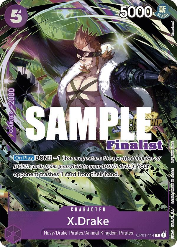 X.Drake (CS 2023 Top Players Pack) [Finalist] OP01-114