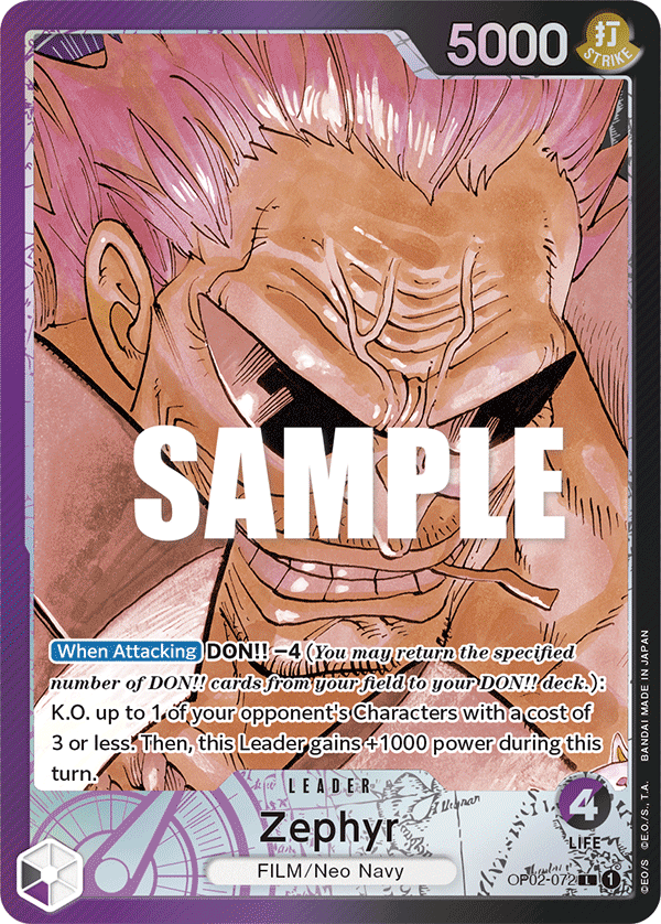 Zephyr (Alternate Art) OP02-072