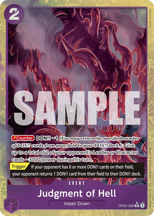 Judgment of Hell (Alternate Art) OP02-089