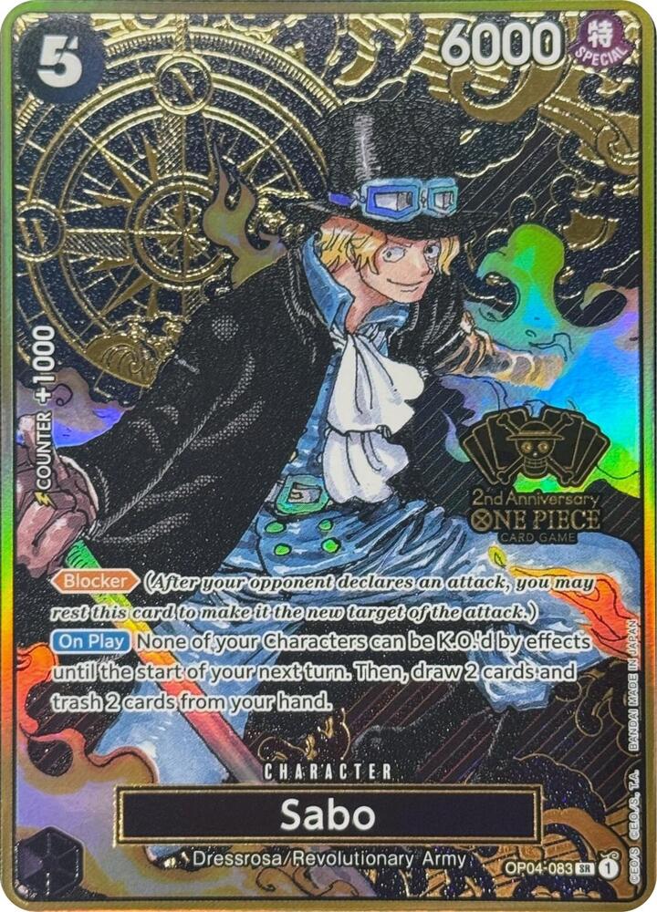 Sabo (One Piece Japanese Version 2nd Anniversary Set) OP04-083