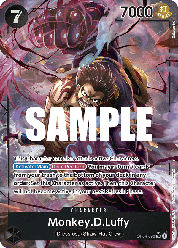 Monkey.D.Luffy (090) (Alternate Art) OP04-090