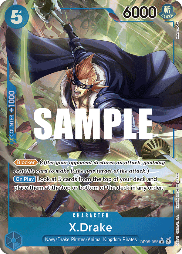 X.Drake (Alternate Art) OP05-055