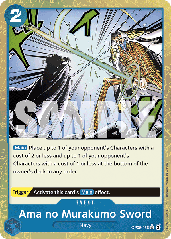Ama no Murakumo Sword (Textured Foil) OP06-056