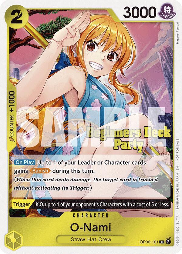 O-Nami (Beginners Deck Party [ST-23] - [ST-28] Participation Pack) OP06-101