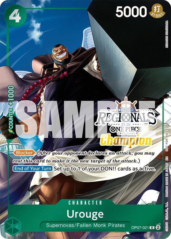 Urouge (Online Regional Champion Card Set 2025 Vol.1) OP07-021