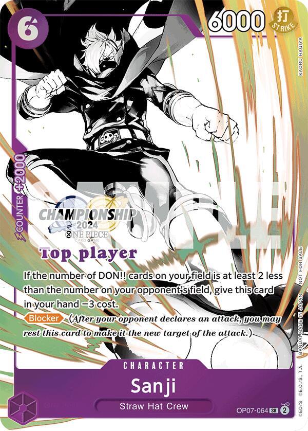Sanji (Championship 2024 Top Player Pack Vol. 2) OP07-064