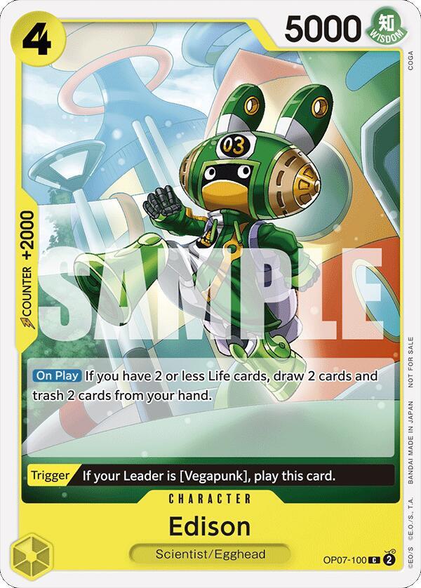 Edison (Tournament Pack 2024 Oct.-Dec.) OP07-100
