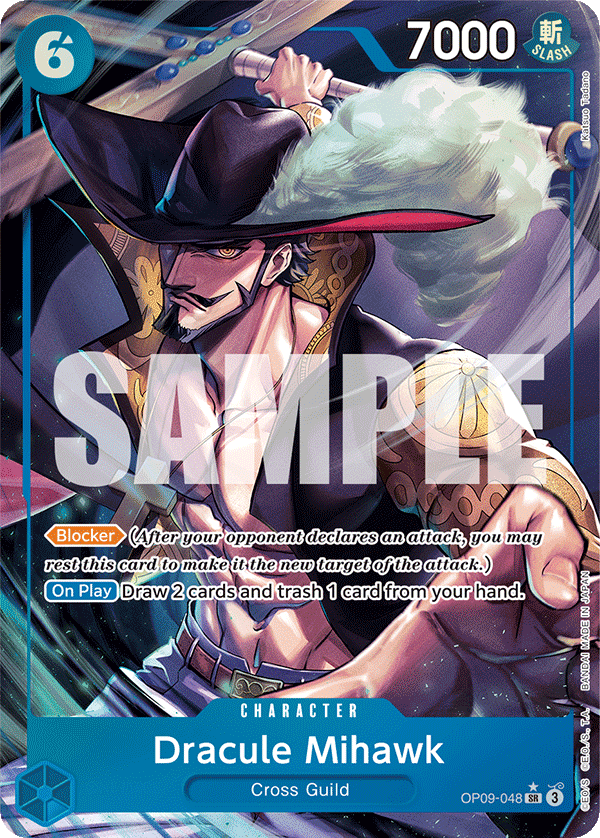 Dracule Mihawk (Parallel) OP09-048