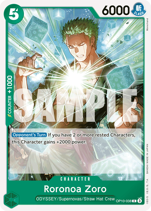 Roronoa Zoro (038) OP10-038