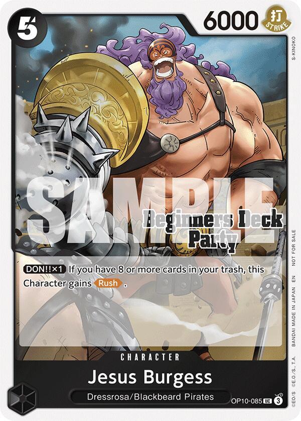 Jesus Burgess (Beginners Deck Party [ST-23] - [ST-28] Participation Pack) OP10-085