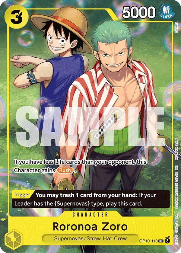 Roronoa Zoro (Learn Together Deck Set - Set Sail Event) OP10-113
