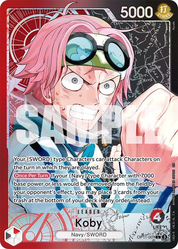 Koby (001) (Alternate Art) OP11-001