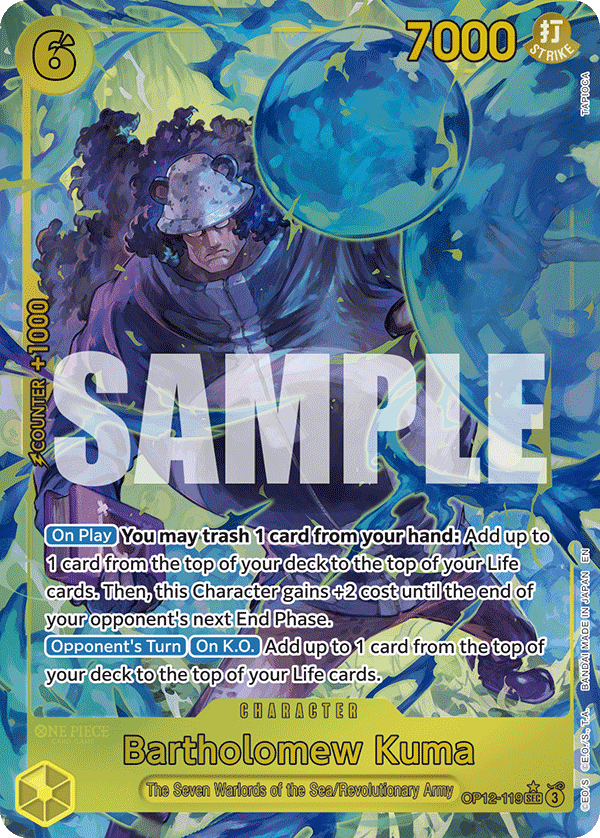 Bartholomew Kuma (Alternate Art) OP12-119